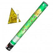 Пневмохлопушка 60 см, прямоугольники золото - Купить конфетти в Тольятти | серпантин - хлопушки